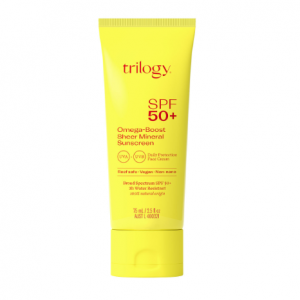Trilogy SPF 50+ Omega-Boost Sheer Mineral Sunscreen 75ml