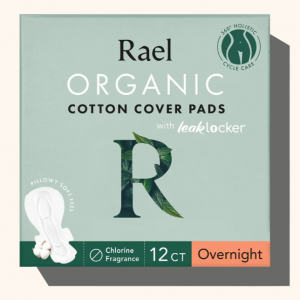 Rael 有机棉护翼夜用卫生巾 12 片