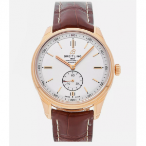 Breitling Premier 自動玫瑰金 40 毫米男式表帶手表