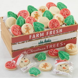 Christmas Frosted Sugar Cookie Crate - 30 Cookies