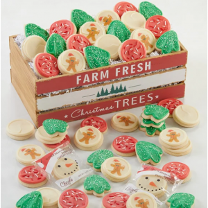 Christmas Frosted Sugar Cookie Crate - 50 Cookies