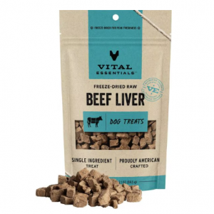 Vital Essentials Beef Liver Freeze-Dried Raw Dog Treats