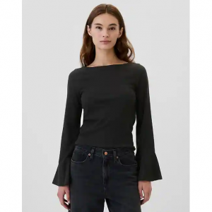 Gap Ribbed Boatneck Bell 女士T恤