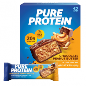 Pure Protein 巧克力花生焦糖口味能量棒 1.76oz 12个 @ Amazon