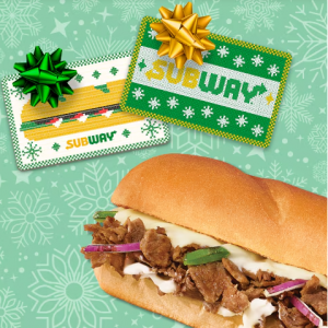 Get a Free 6'' Sub for Every $25 in Gift Cards @ Subway 