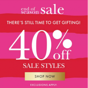 End of Season Sale - Extra 40% Off Sale Styles @ Kate Spade