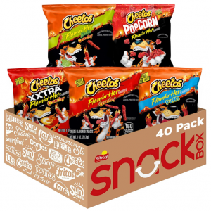 Cheetos 香辣味粟米棒、爆米花 40包 @ Amazon