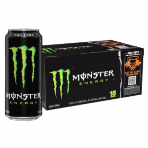 Monster Energy Drink, Green, Original, 16 Ounce (Pack of 15) @ Amazon