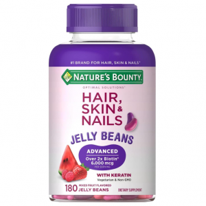 Nature's Bounty Optimal Solutions Advanced Hair, Skin & Nails Jelly Beans, 180 Count @ Amazon