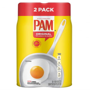 Pam Original No-Stick Cooking Spray 100% natural Canola Oil (2 pack - 12oz each can) @ Amazon