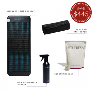 HigerDOSE PEMF专业垫入门套装（红外线专业理疗垫+保护罩+浴盐+清洁剂）