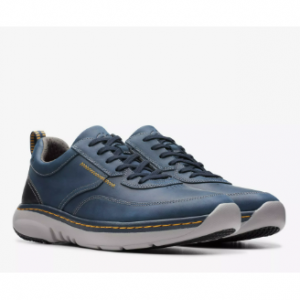 Clarks Pro Lace Navy Leather mens shoes