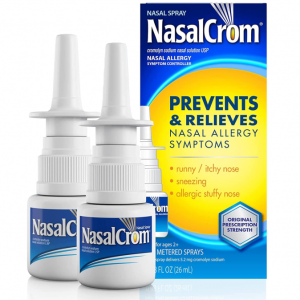 NasalCrom Nasal Spray, 200 Sprays, 0.88 FL OZ (Pack of 2) @ Amazon