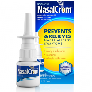 NasalCrom Nasal Spray Allergy Symptom Controller, 200 Sprays, 0.88 FL OZ @ Amazon