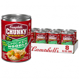 Campbell’s Chunky Soup, Healthy Request Chicken Noodle Soup,16.1 Oz Can @ Amazon