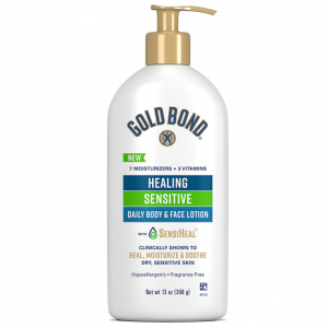 Gold Bond Healing Sensitive Daily Body & Face Lotion for Dry, Sensitive Skin, 13 oz @ Amazon