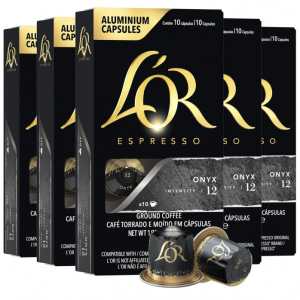 L'OR Espresso Capsules, 50 Count Espresso Onyx @ Amazon