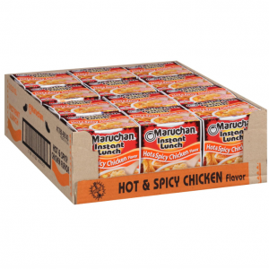 Maruchan Instant Lunch Hot & Spicy Chicken, Ramen Noodle Soup, 2.25 Oz, 12 Count @ Amazon