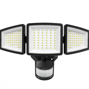 Lepro LED Security Lights, Flood Lights with 3 Adjustable Heads for $39.99 @Lepro