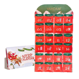 Vahdam Teas 可折叠圣诞倒数日历茶礼盒 24包