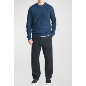 Vince Men's Two-Tone Merino Mesh Sweater
