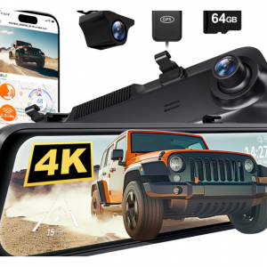 $50 off WOLFBOX G850Pro 4K Wifi ADAS Front and Rear Mirror Dash Cam @WOLFBOX