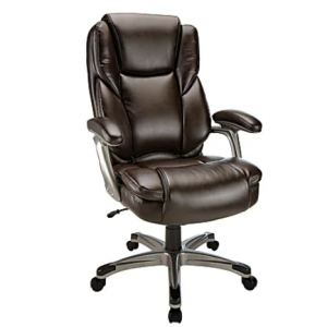 Realspace® Cressfield Bonded Leather High-Back Executive Office Chair @ Office Depot