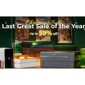 xTool Christmas Sale up to 59% OFF & Extra $500 OFF, xTool S1 Enclosed Diode Laser Cutter $1819