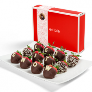 Let It Snow Chocolate Dipped Strawberries Box