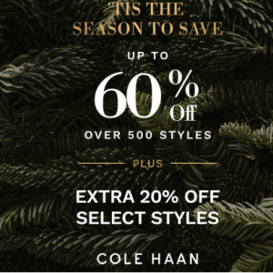 Cole Haan - Up to 60% Off + Extra 20% Off Select Styles 