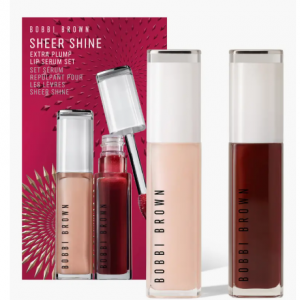 Bobbi Brown Sheer Shine Extra Plump Hydrating Lip Oil Holiday Gift Set $78 Value