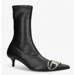 DIESEL D-Venus logo-hardware leather ankle boots @ Selfridges