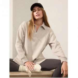 Athleta Cozy Karma 1/2 Zip Sweatshirt 套頭衫