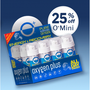 25% Off on All  O+ Mini Canned Oxygen @ Oxygen Plus