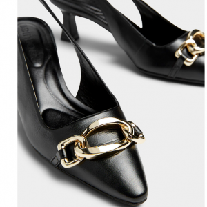 35% Off Large Links Leather Slingback Pumps @ Simons CA