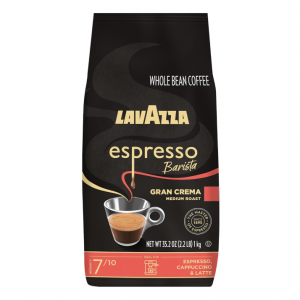 Lavazza Espresso Barista Gran Crema Whole Bean Coffee Blend, Medium Espresso Roast, 2.2LB @ Amazon