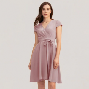 LilySilk Figure Flattering Silk Wrap Dress 真丝连衣裙