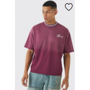 超大宽松重磅水洗 Ringer T 恤