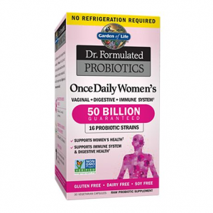 Garden of Life Once Daily Women’s Dr. Formulated Probiotics - 50 Billion CFUs – Shelf-Stable (30 V