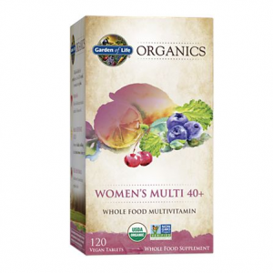 Garden of Life Organics Women’s Multi 40+ – Whole Food Multivitamin (120 Vegan Tablets)