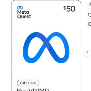 $6 off Meta Quest $50 eGift Card [Digital] @Walmart