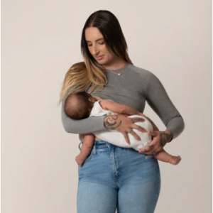 Kindred Bravely Sublime® Bamboo Maternity & Nursing Cropped Long Sleeve Top 长T