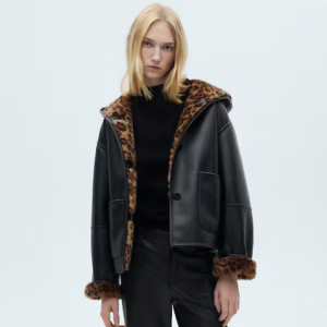 33% Off Reversible leopard-print jacket @ MANGO UK