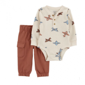 50% Off Baby 2-Piece Airplane Bodysuit Pant Set @ OshKosh B'gosh