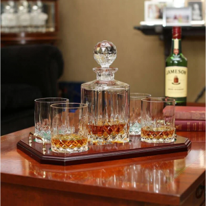 The Irish Store Galway Crystal Longford Decanter & Glasses 禮品套裝