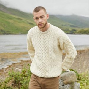 The Irish Store Traditional Crew Neck Aran 男士針織衫