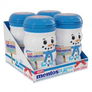 Mentos Pure 无糖口香糖雪人形状 200粒 @ Amazon