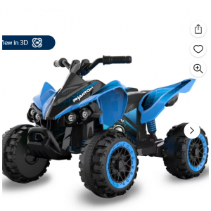 $120 off 12 Volt Blue Phantom ATV Action Wheels Branded Battery Powered Rideon @Walmart