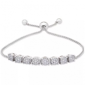 Macy's Diamond Cluster Bolo 手鐲