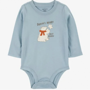 婴儿北极熊长袖连体衣